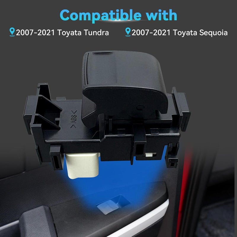 BELGEMAY Passenger-Side Window Switch (Fits Front & Rear Passenger) - Fits 07-21 Toyota Tundra/Sequoia - W/Pry Tool​ - Image 2